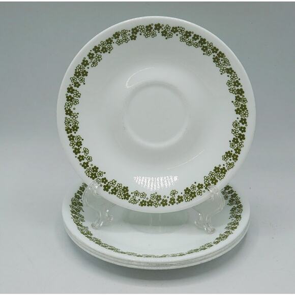 Corelle Corning Crazy Daisy Spring Blossom Saucers 6 1/4" Set of 4 - Picture 1 of 6